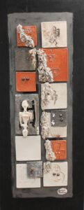 Antico e moderno si incrociano nell’arte della ceramista Giuliana Collu 5 MadreAncestrale 120x60 argille policrome