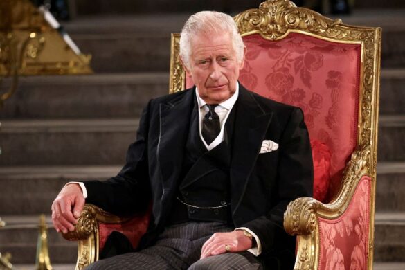 britains king charles iii attends the presentation of news photo 1691139072